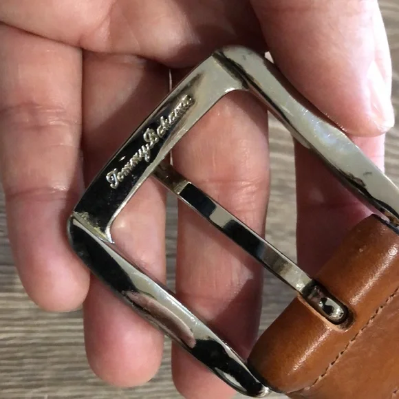 TOMMY BAHAMA Genuine Italian Leather Belt - Picture 7 of 11